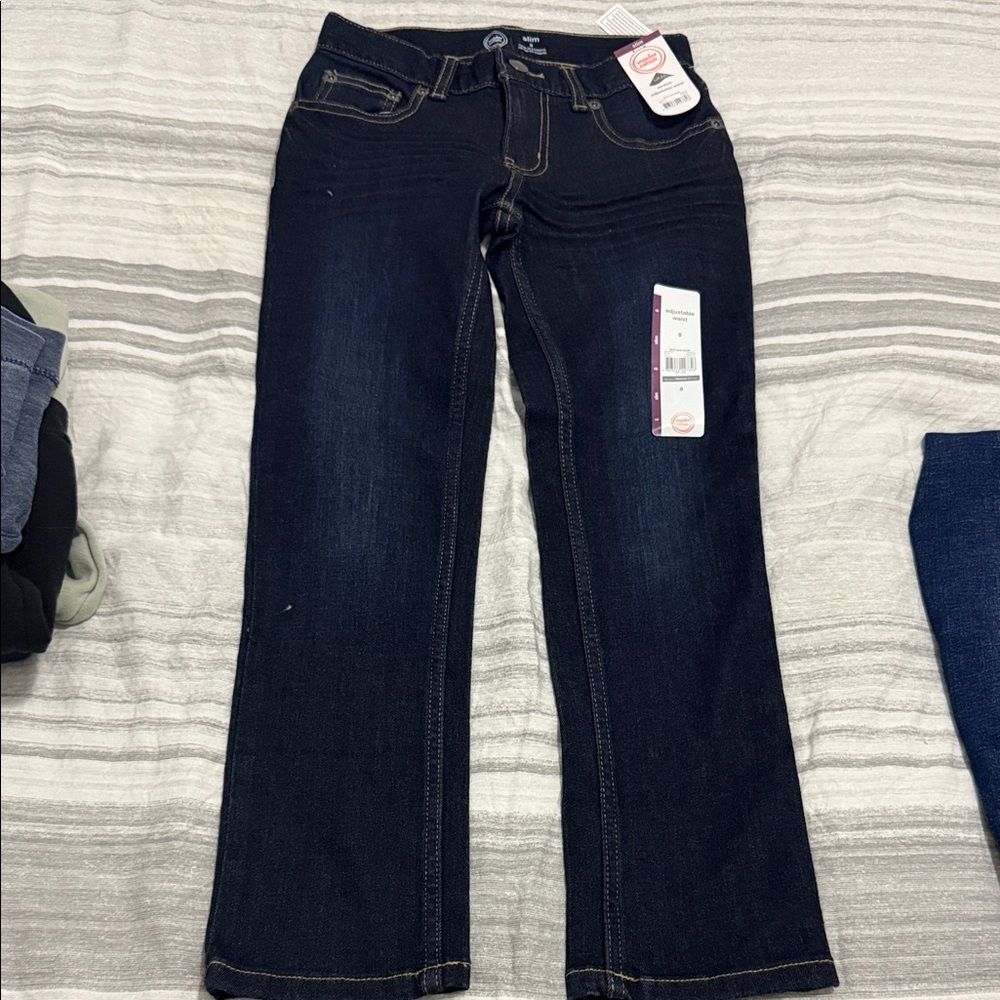 Dark Blue boys slim denim Jeans